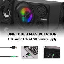 Load image into Gallery viewer, Wireless Bluetooth Speaker Computer TV computer notebook USB Loudspeaker Music Column Speakers Subwoofer With Carry Strap FM