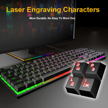 Load image into Gallery viewer, Gaming Keyboard RGB Backlit Keyboard With Silent Gaming Mouse Set Russian Keyboard Mouse Gamer Kit For Computer Game PC Laptop