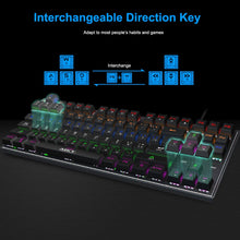 Load image into Gallery viewer, Gaming Keyboard Mechanical Keyboard Backlight RGB Backlit Game Keyboards Russian Keycaps for Gamer PC Computer Gaming Keyboard