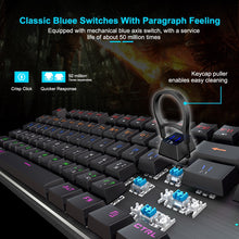 Load image into Gallery viewer, Gaming Keyboard Mechanical Keyboard Backlight RGB Backlit Game Keyboards Russian Keycaps for Gamer PC Computer Gaming Keyboard