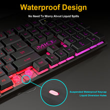 Load image into Gallery viewer, Gaming Keyboard RGB Backlit Keyboard With Silent Gaming Mouse Set Russian Keyboard Mouse Gamer Kit For Computer Game PC Laptop
