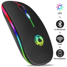 Load image into Gallery viewer, Wireless Mouse Bluetooth RGB Rechargeable Mouse Wireless Computer Silent Mause LED Backlit Ergonomic Gaming Mouse For Laptop PC