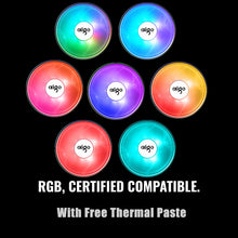 Load image into Gallery viewer, Aigo CPU Cooler 120mm PWM Fan 12V 4Pin RGB Air CPU Cooling Computer LGA 1150 1151 1155 1366 I3 I5 I7 AM3 AM4 Quiet PC CPU Cooler