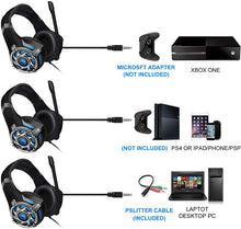 Load image into Gallery viewer, Sades SA822 Gaming Headset Gamer Earphones Over-Ear Gaming Headphones for PS4, Xbox PC Computer Mobile Phone