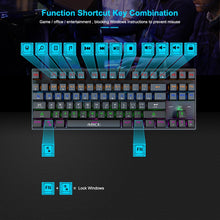 Load image into Gallery viewer, Gaming Keyboard Mechanical Keyboard Backlight RGB Backlit Game Keyboards Russian Keycaps for Gamer PC Computer Gaming Keyboard
