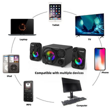 Load image into Gallery viewer, Wireless Bluetooth Speaker Computer TV computer notebook USB Loudspeaker Music Column Speakers Subwoofer With Carry Strap FM