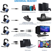 Load image into Gallery viewer, Sades SA822T Gaming Headset Gamer Earphones Over-Ear Gaming Headphones for PS4, Xbox PC Computer Mobile Phone
