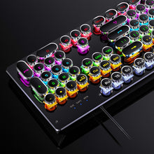 Load image into Gallery viewer, Newest Wired Mechanical Keyboard 104 Keys Auto Switch Shaft Punk Keyboard LED Backlight Professional Computer Gaming Keyboard
