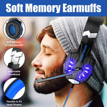 Load image into Gallery viewer, G9000 Computer Stereo Gaming Headphones Deep Bass Game Earphone Headset with Mic LED Light+Gaming Mouse+Gaming Mouse Pad
