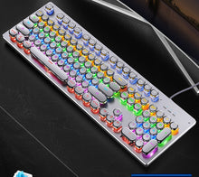 Load image into Gallery viewer, Newest Wired Mechanical Keyboard 104 Keys Auto Switch Shaft Punk Keyboard LED Backlight Professional Computer Gaming Keyboard
