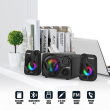 Load image into Gallery viewer, Wireless Bluetooth Speaker Computer TV computer notebook USB Loudspeaker Music Column Speakers Subwoofer With Carry Strap FM
