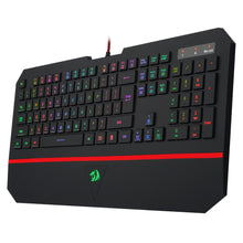 Load image into Gallery viewer, Gaming Keyboard K502 Redragon Kaeyboard RGB LED Backlit Illuminated Keyboard 104 Key Computer Gaming Keyboard SilentWrist Rest
