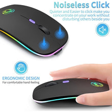 Load image into Gallery viewer, Wireless Mouse Bluetooth RGB Rechargeable Mouse Wireless Computer Silent Mause LED Backlit Ergonomic Gaming Mouse For Laptop PC
