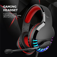 Load image into Gallery viewer, 3.5mm Gaming Headset Mic LED Headphones Stereo USB Wired Gamer Headphone with 50MM Driver For Computer PC Laptop XBOX / PS4
