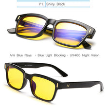 Load image into Gallery viewer, Blue Light Glasses Frame Men Computer Glasses Gaming Nerd Anti Blue Rays Optical Prescription Myopia Polarized Sunglasses
