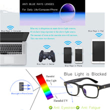 Load image into Gallery viewer, Blue Light Glasses Frame Men Computer Glasses Gaming Nerd Anti Blue Rays Optical Prescription Myopia Polarized Sunglasses
