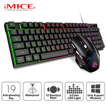 Load image into Gallery viewer, Gaming Keyboard RGB Backlit Keyboard With Silent Gaming Mouse Set Russian Keyboard Mouse Gamer Kit For Computer Game PC Laptop
