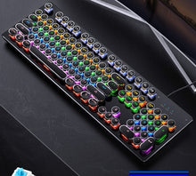 Load image into Gallery viewer, Newest Wired Mechanical Keyboard 104 Keys Auto Switch Shaft Punk Keyboard LED Backlight Professional Computer Gaming Keyboard
