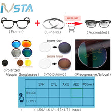 Load image into Gallery viewer, Blue Light Glasses Frame Men Computer Glasses Gaming Nerd Anti Blue Rays Optical Prescription Myopia Polarized Sunglasses
