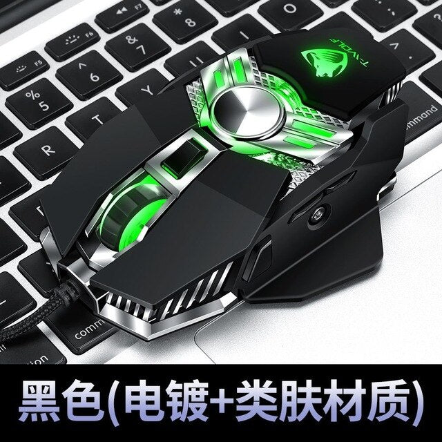 Thunder Wolf V10 Gaming Mouse Gaming Mechanical Notebook Desktop Computer Mouse LOL Macro Programming