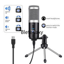 Load image into Gallery viewer, Usb Condenser Microphone Computer Microphone For Youtube Podcast Recording Instrument Play Live Voice Chat Microphone
