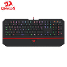 Load image into Gallery viewer, Gaming Keyboard K502 Redragon Kaeyboard RGB LED Backlit Illuminated Keyboard 104 Key Computer Gaming Keyboard SilentWrist Rest
