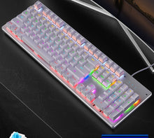 Load image into Gallery viewer, Newest Wired Mechanical Keyboard 104 Keys Auto Switch Shaft Punk Keyboard LED Backlight Professional Computer Gaming Keyboard
