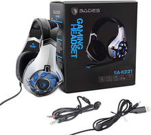 Load image into Gallery viewer, Sades SA822T Gaming Headset Gamer Earphones Over-Ear Gaming Headphones for PS4, Xbox PC Computer Mobile Phone
