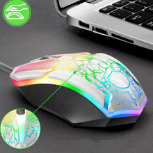 Load image into Gallery viewer, Wired Gaming Keyboard Mouse Combo Set Colorful LED Backlit Desktop Computer Gaming Keyboad Lighted Laptop Gaming Mouse
